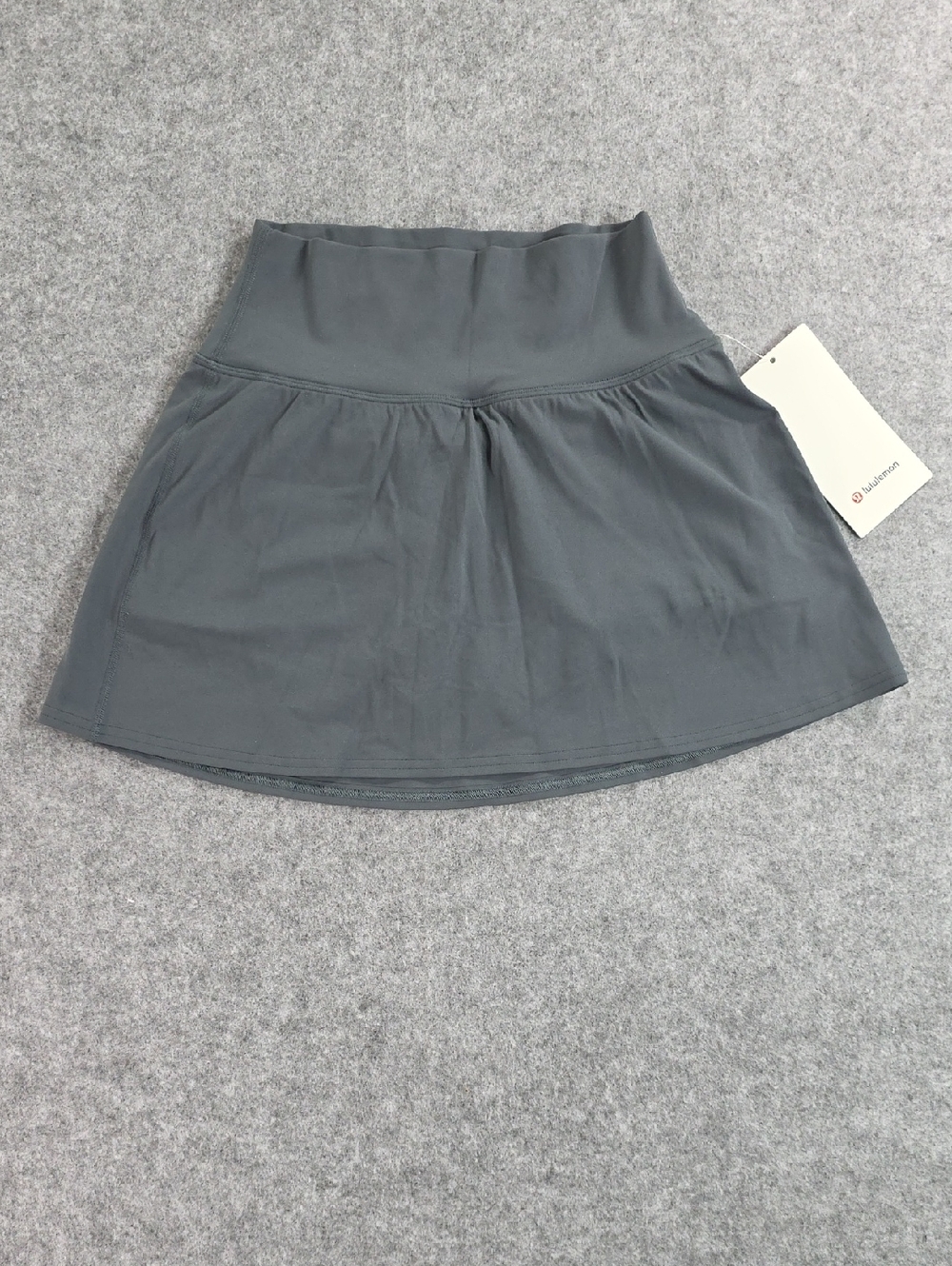 NWT lululemon Align Charcoal Gray High Rise Athletic Skirt Size 6 OLBL Liner
